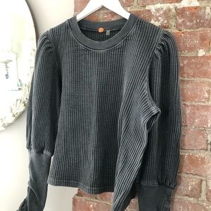 Free People .. sweatshirt distressed style